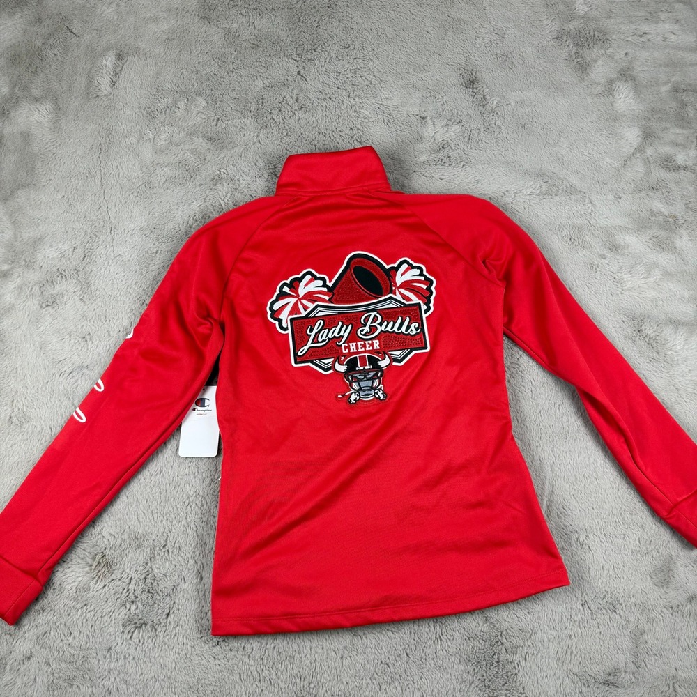 NWT Champion Track Jacket Los Toros Lady Bulls Cheer Full Zip Jacket Small Vtg - Picture 7 of 10